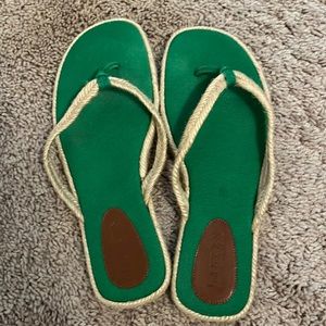 COPY - Lauren Ralph Lauren Green Sandals